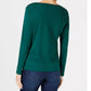 Blusa Karen Scott Feminina Estampa Pinguim Verde Tamanho Médio