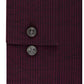 Camisa social masculina Calvin Klein Steel Slim-Fit, elástica, sem necessidade de passar, com estampa de alto desempenho, vermelha, tamanho 34-35