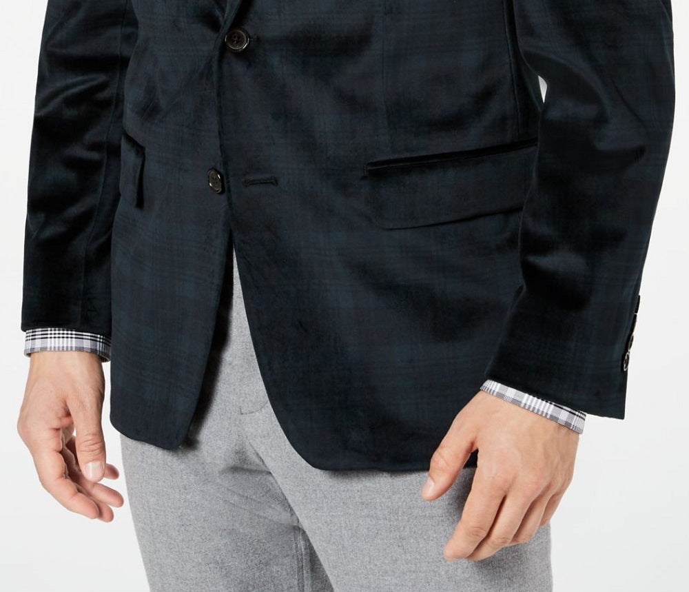 Casaco esportivo xadrez verde masculino Ralph Lauren, tamanho 40