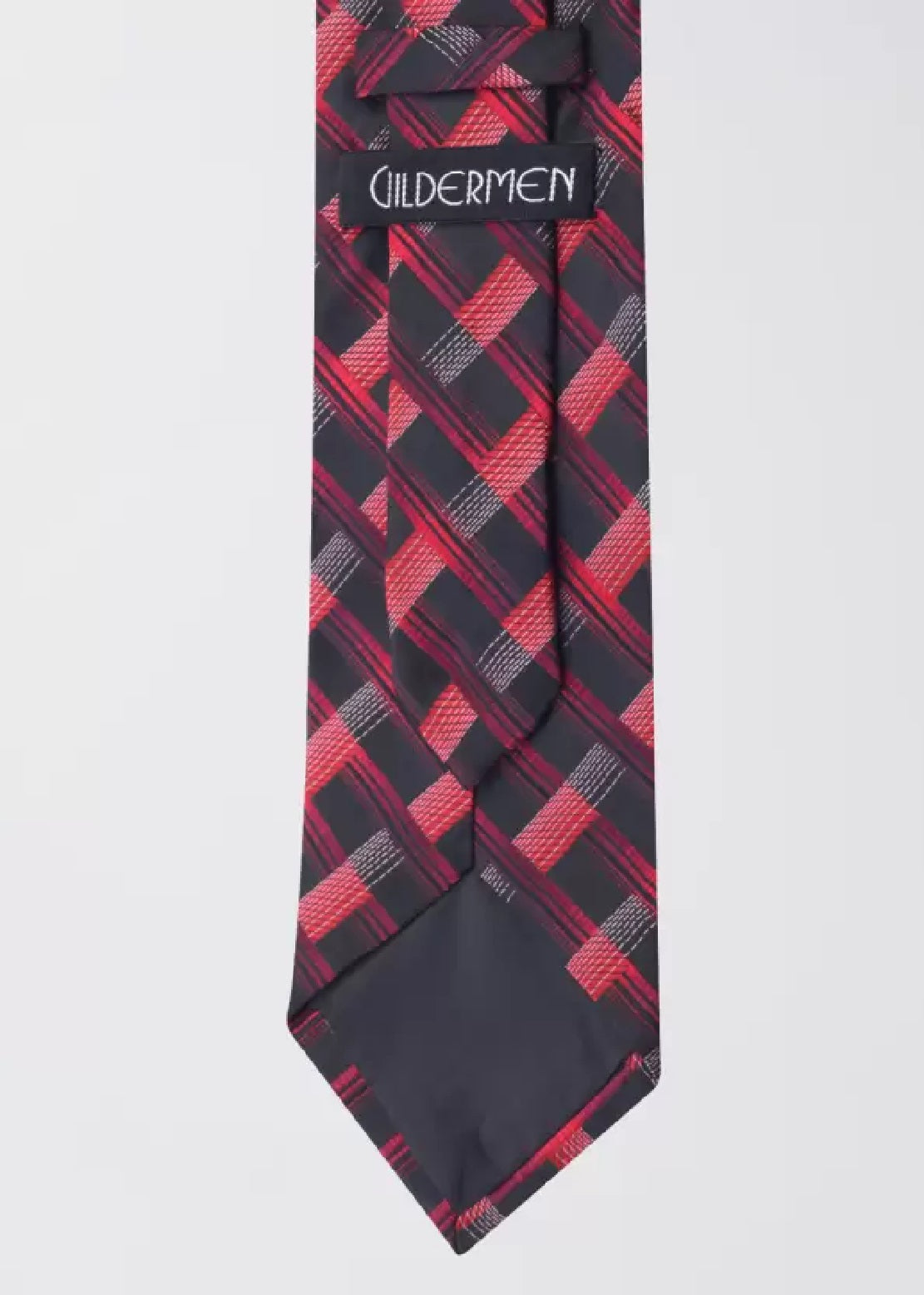 Gravata xadrez slim masculina INC International Concepts vermelha tamanho regular