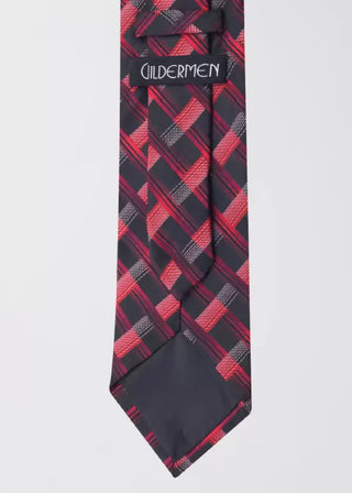 Gravata xadrez slim masculina INC International Concepts vermelha tamanho regular