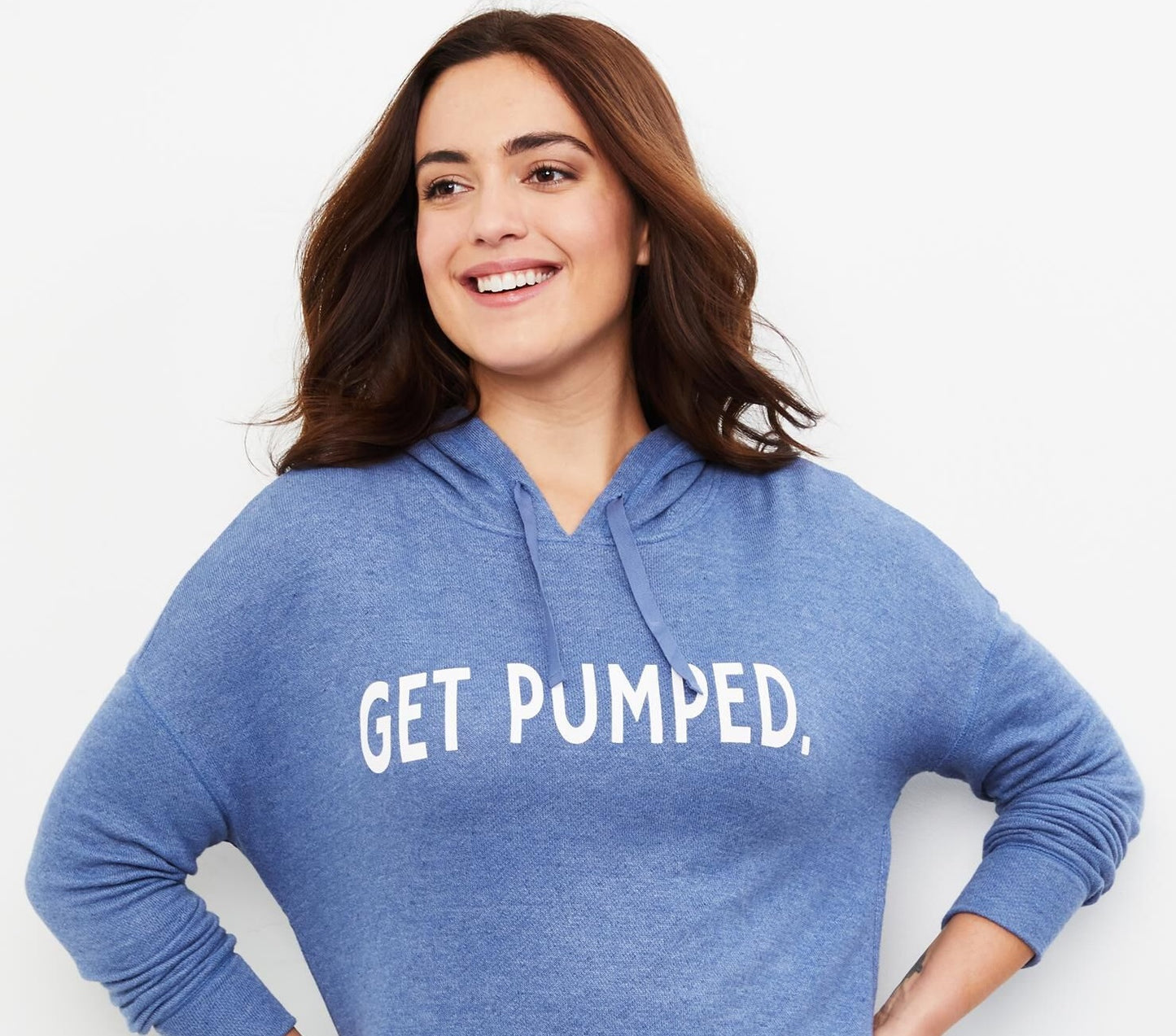 Moletom com capuz para amamentação, maternidade, feminino, Get Pumped, acesso lateral, vermelho, tamanho P