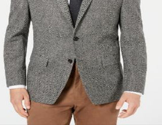 Casaco esportivo masculino Lauren Ralph Lauren Classic-Fit UltraFlex Stretch Herringbone, cinza, tamanho 38