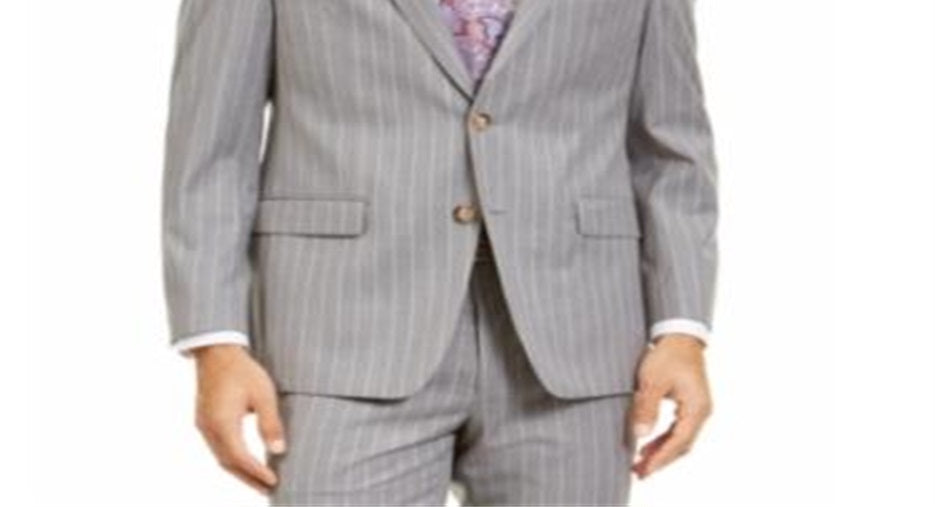 Terno Ralph Lauren Masculino Classic Fit, Jaqueta Separada, Cinza, Tamanho 50 REG