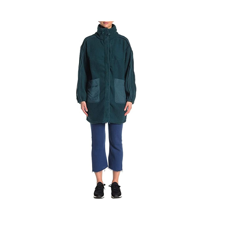 Jaqueta feminina Glacier Fleece da Free People, azul, tamanho grande
