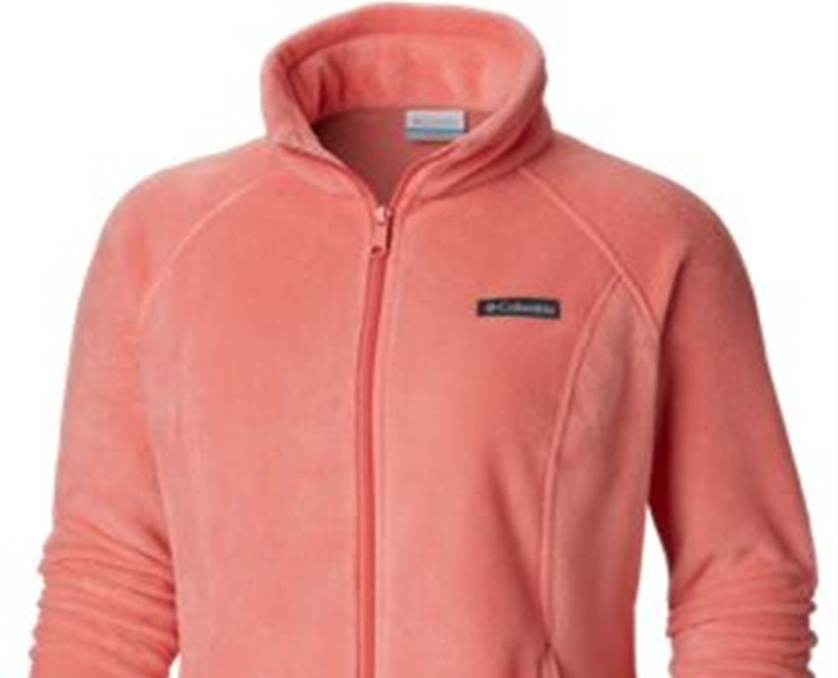 Jaqueta Columbia Benton Springs Full Zip Fleece Feminina Rosa Tamanho 2X