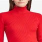 Suéter Ralph Lauren Feminino Gola Alta Canelada Listras Pretas e Brancas Tamanho P