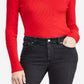 Suéter Ralph Lauren Feminino Gola Alta Canelada Listras Pretas e Brancas Tamanho P
