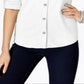 Camisa utilitária feminina Style &amp; Co, branca, tamanho pequeno M