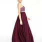 Vestido de malha com contas City Studios Juniors, roxo escuro, tamanho 11