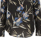 Blusa Guss Feminina Marciano Estampa Floral Amarrada Preta Tamanho XS