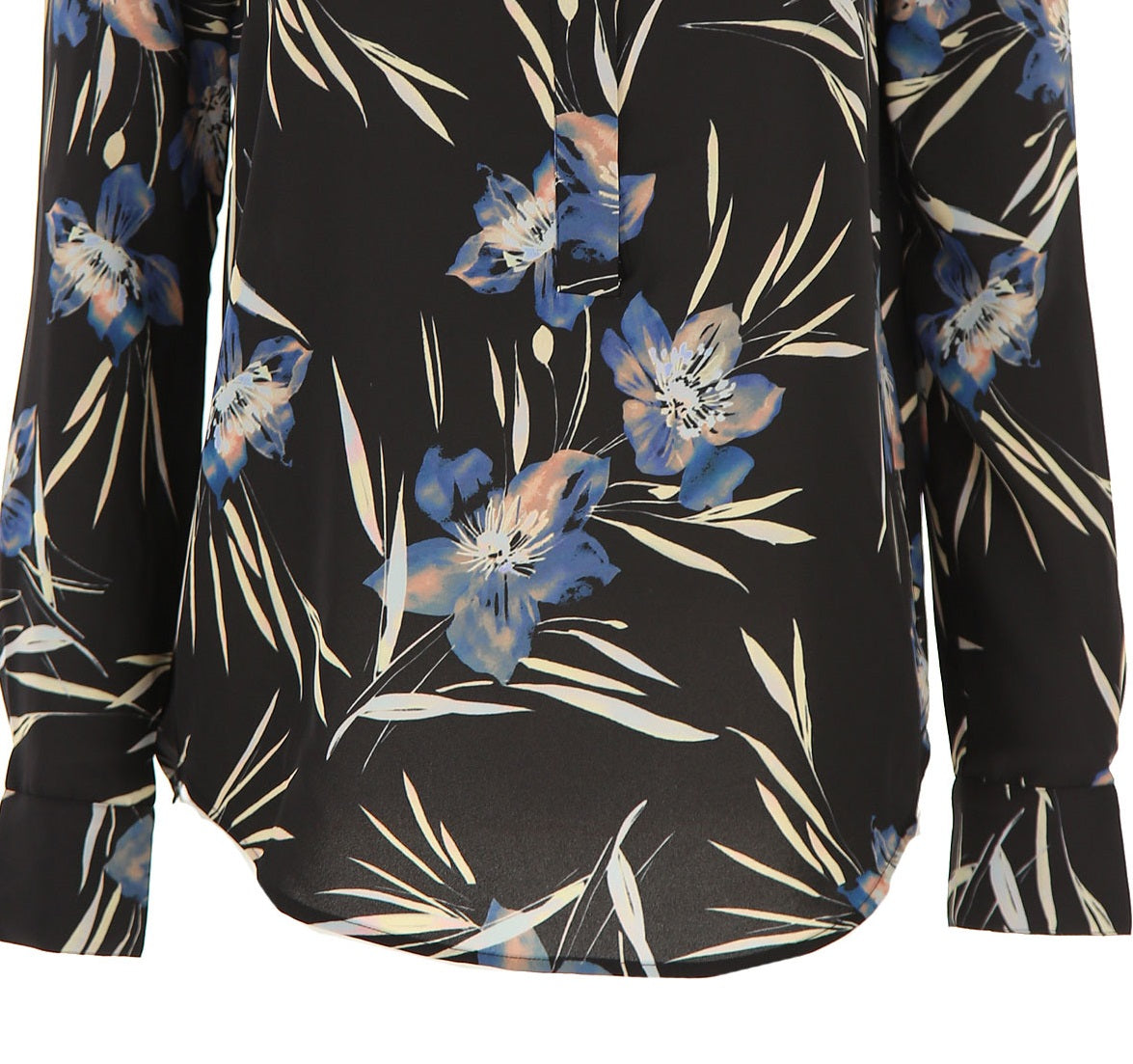 Blusa Guss Feminina Marciano Estampa Floral Amarrada Preta Tamanho XS
