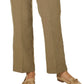 Calça texturizada feminina Alfred Dunner Boardroom marrom tamanho 12 pequena