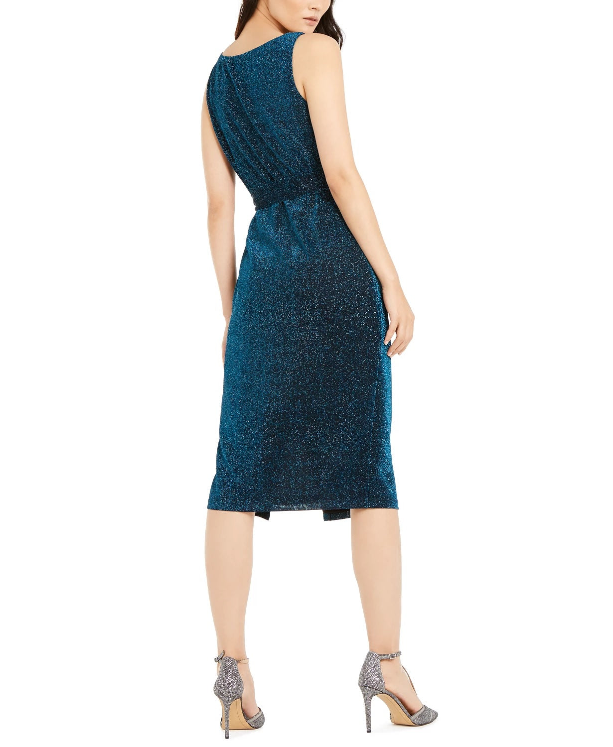 Vestido feminino com cinto e gola alta, preto, tamanho 14, da INC International Concepts