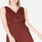 Vestido Alfani Feminino com Botões e MIDI Marrom Tamanho 2 Petite