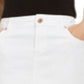 Saia jeans feminina brilhante reta tulipa com bainha franzida, tamanho 0, da INC International Concepts
