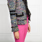 Jaqueta de tweed feminina Rachel Zoe, tamanho 6