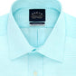 Camisa social masculina Eagle com estampa xadrez de algodão, tamanho grande, tamanho Aqua