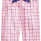 Calça de pijama xadrez Max &amp; Olivia Little &amp; Big Girl's rosa tamanho M