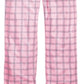 Calça de pijama xadrez Max &amp; Olivia Little &amp; Big Girl's rosa tamanho M