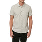Camisa de manga curta masculina O'Neill Reel Life com botões - Cinza, tamanho M