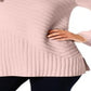 Suéter feminino Charter Club com gola falsa e pontos mistos, rosa, tamanho XX-G