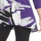Blusa feminina estampada Alfani, roxa, tamanho pequeno G
