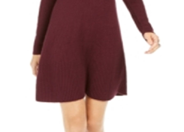 Vestido suéter canelado feminino Style &amp; Co, roxo, tamanho M