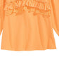 Camiseta infantil de algodão com babados First Impressions para meninas, tamanho 3T, amarela