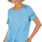 Top de renda com detalhes estilo &amp; co feminino roxo tamanho extrapequeno