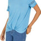 Top de renda com detalhes estilo &amp; co feminino roxo tamanho extrapequeno