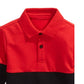 Camisa de gola com blocos de cores para bebês meninos First Impressions, vermelha, tamanho 3-6 meses