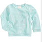 Blusa de veludo com estampa de coroa First Impressions para bebês meninas, verde menta, tamanho 3-6 meses