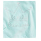 Blusa de veludo com estampa de coroa First Impressions para bebês meninas, verde menta, tamanho 3-6 meses