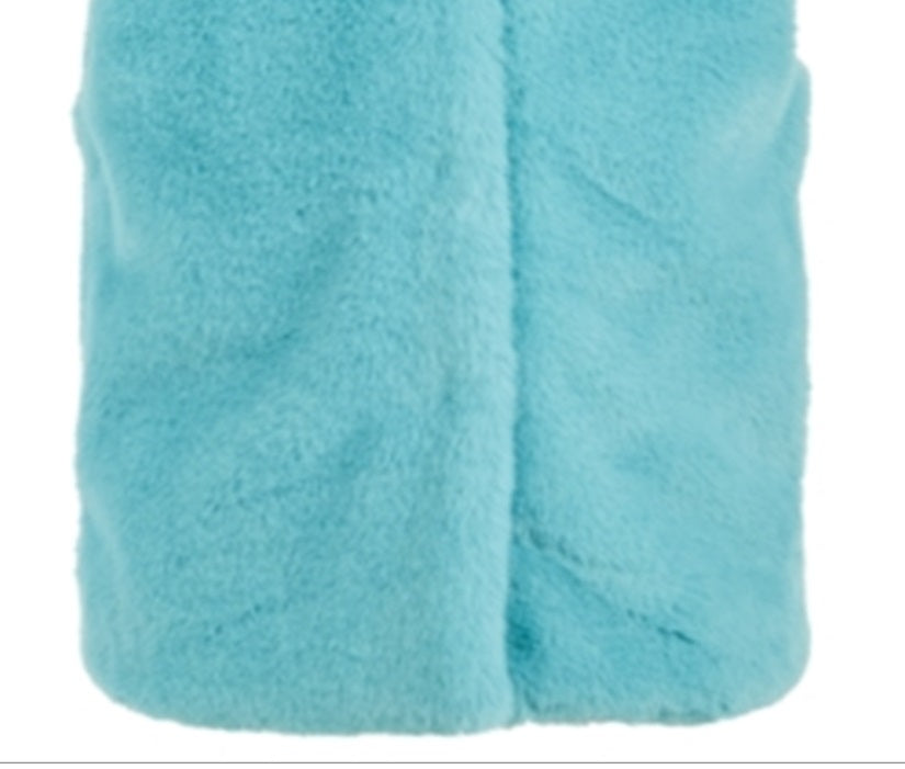 Colete de pele sintética sólida Epic Threads Big Girls, azul, tamanho P