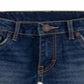 Shorts jeans Levi's Little Girls Step Up Shorty Azul Tamanho 6