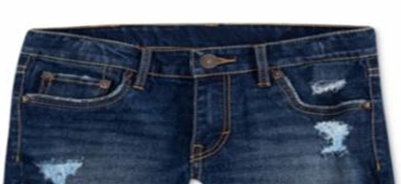 Shorts jeans Levi's Little Girls Step Up Shorty Azul Tamanho 6