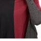 Suéter poncho feminino Signature com gola alta e blocos de cores, preto/vinho, tamanho pequeno P/M