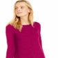 Suéter Alfani Feminino com Detalhe de Botão e Canelado Rosa Tamanho XX-G