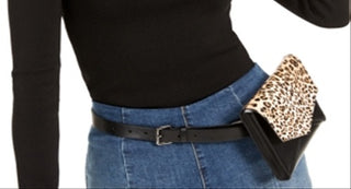 Blusa feminina de malha elástica com decote quadrado e manga bufante da INC International Concepts, preta, tamanho X-S