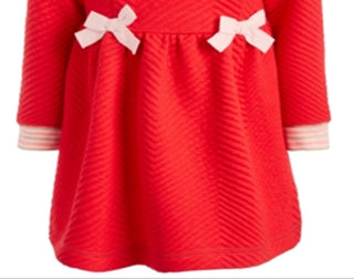 Vestido acolchoado para bebês meninas First Impressions, tamanho vermelho 18 meses