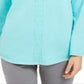 Suéter de malha de algodão Karen Scott feminino, azul, tamanho XS