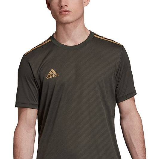 Camisa Adidas Fitness Jacquard Masculina Verde Tamanho XXL