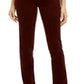 Calça jeans feminina Charter Club Lexington Tummy Control com perna reta, vermelha, tamanho 16