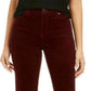 Calça jeans feminina Charter Club Lexington Tummy Control com perna reta, vermelha, tamanho 16