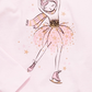 Camiseta infantil Epic Threads para meninas, bailarina e patinadora no gelo, rosa, tamanho 2T