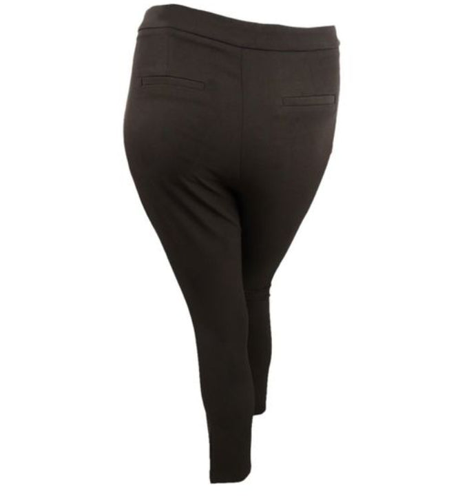 Calça feminina cropped reta INC International Concepts, marrom, tamanho 8