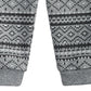 Calça de moletom estampada Fair Isle para meninos First Impressions, cinza, tamanho 24 meses