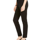 Calça skinny feminina Alfani Petite com aba estendida, preta, tamanho 0 P