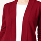 Karen Scott Cardigan Feminino Frente Aberta Vermelho Tamanho XS